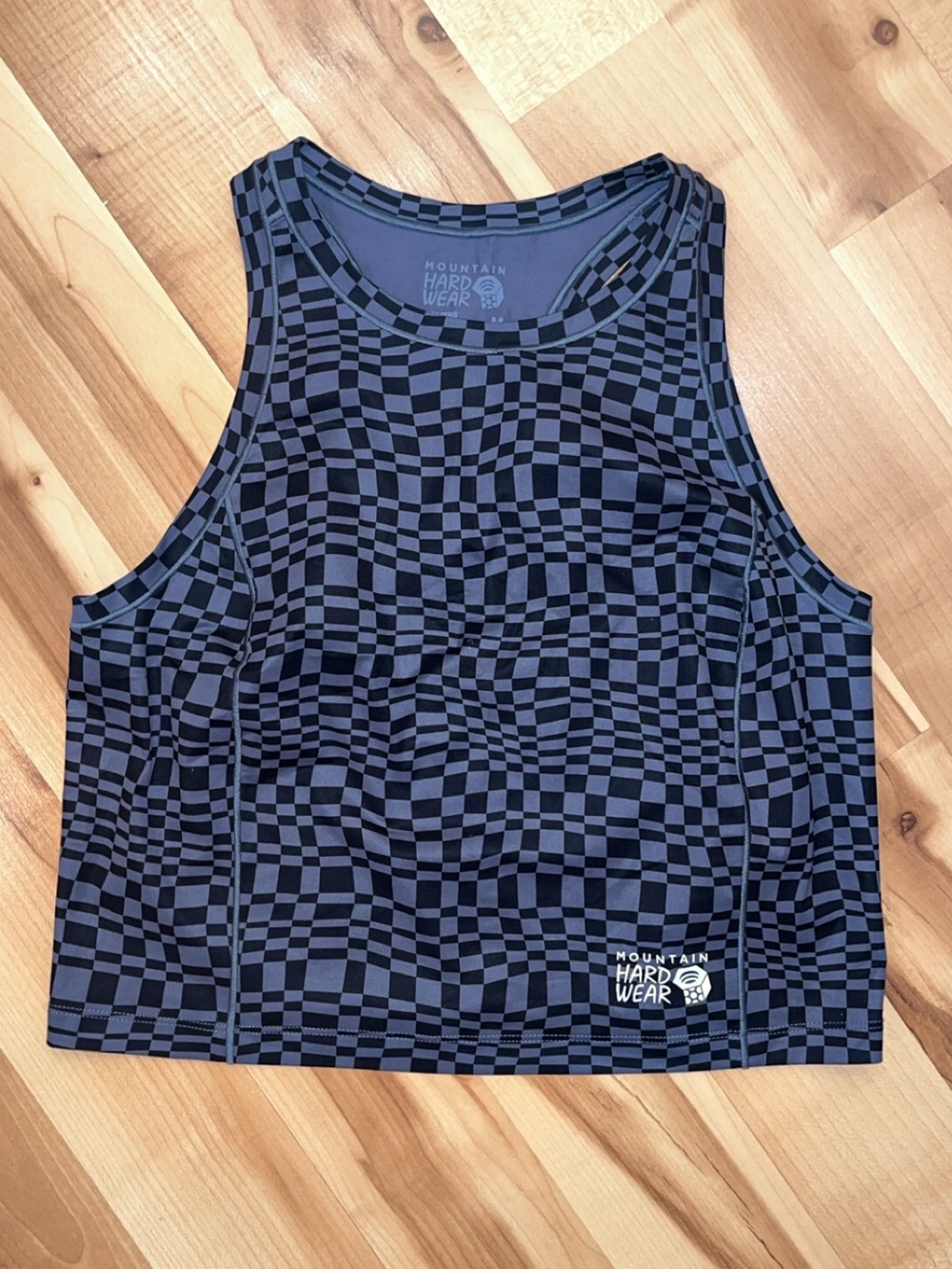 Mountain Hardwear Women’s Black & Gray Checkered Tank